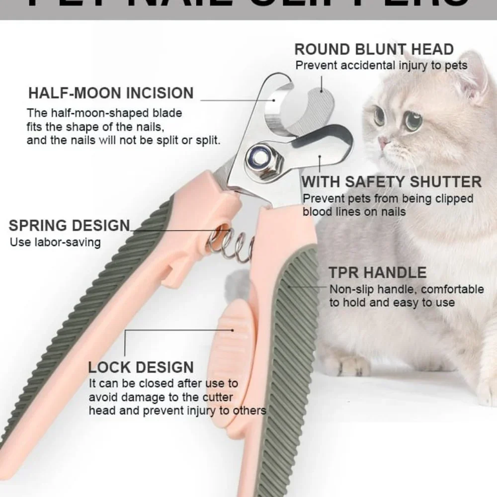 Upscale Pet Nail Clippers Grooming Dog Nail Clippers With Safety Guard